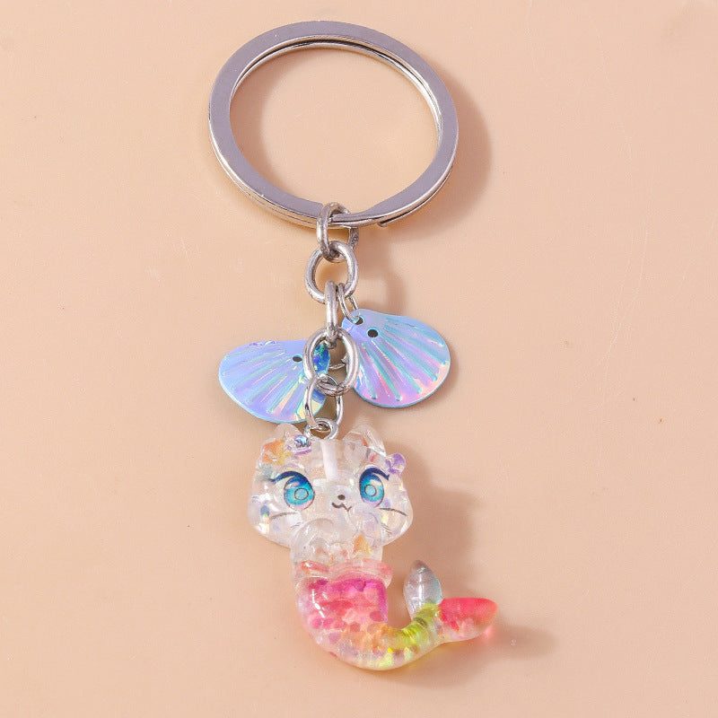 Wholesale Cartoon Mermaids Jellyfish Octopus Keychains